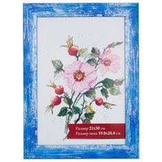 Рамка Gamma ПРК-09 21х30 см пластикс оргстеклом синий 2 шт.