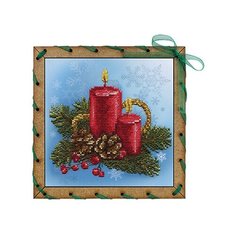 Набор для вышивания Нова Слобода ОР №01 7505 Праздничные свечи 15 х 15 см 1 шт. Nova Sloboda