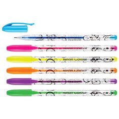 Centrum Набор гелевых ручек NEON 1 мм 6 цв87400 4 шт.