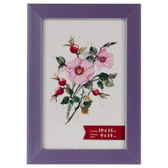 Рамка Gamma ПРК-02 10 x 15 см пластикс оргстеклом сиреневый перламутр 3 шт.