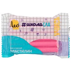 Лео Пластилин классический группа 1 Учись LMC-50 50 г ( в пакете ) 1 цврозовый/rose 14 шт.