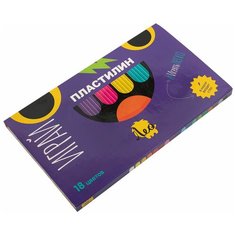 Лео Пластилин классический Играй LPMC-0118 360 г ( в картонной упаковке ) 18 цв. 2 шт.