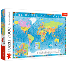 Пазл Trefl Политическая карта мира (27099), 2000 дет.