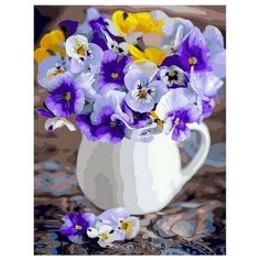 PaintBoy Картина по номерам Анютины глазки в кувшине 40x50 см (GX37866)