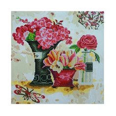 Color-Kit Раскраска по номерам +алмазная картина 40 x 40 см Розовый аромат RF001 1 шт.