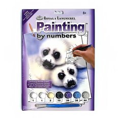 ROYAL LANGNICKEL Раскраска по номерам 2 Тюлени PJS 40 1 шт.