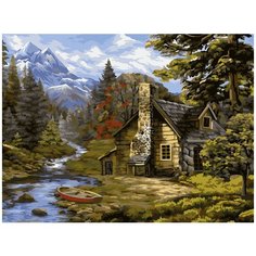 Фрея PNB/R1 №150 Набор для раскрашивания по номерам 50 х 40 см Домик у реки 1 шт.