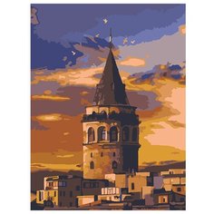 Lori Набор для раскрашивания по номерам (на картоне) 40 х 30 см Галатская башня Ркн/ф-328 1 шт.