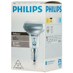 Лампа накаливания Philips 60 Вт E14 рефлекторная зеркальная 2700К теплый белый свет 5 шт.
