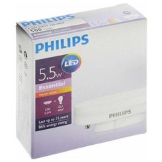 Лампа светодиодная Philips 5.5 Вт GX53 цилиндрическая 2700 К теплый белый свет 1 шт.