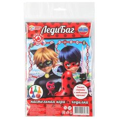 Игра настольная Умка Игра-ходилка с фишками (блистер) Леди Баг 262626 4 шт.