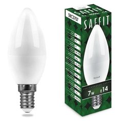 Лампа светодиодная Saffit 7 Вт E14 свеча 4000 К нейтральный белый свет 6 шт.
