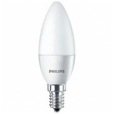 Лампа светодиодная Philips LEDCandle 6-60W E14 827 B35NDFR RCA 2700 К теплый белый свет 4 шт.
