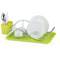 Сушилка для посуды Kamille KM-0761A (50х32х13 см) зеленый поддон