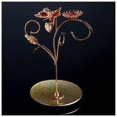 Сувенир с кристаллами Swarovski "Бабочка с подсолнухом" 22х15,6 см 4266218 Crystocraft