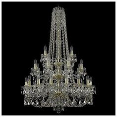 Люстра подвесная Bohemia Art Classic ноя.21 11.21.16+8+4.300.3d.h-128.Gd.Sp