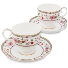 JK-214 Чайный набор на 2 перс. Милано-Мариттима (Milano Marittima Pavone)