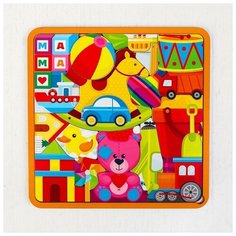 Лесная мастерская Головоломка "Игрушки", размер 27*27 см, головоломка логическая