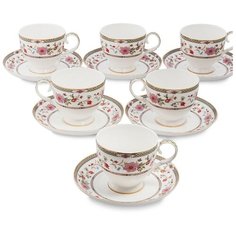 JK-215 Чайный набор на 6 перс. Милано-Мариттима (Milano Marittima Pavone)