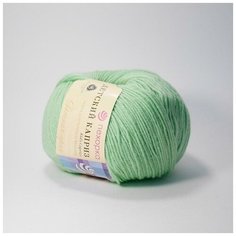 Пряжа Пехорка Детский каприз 41 салатовый 50% мериносовая шерсть, 50% фибра 50 г 225м 5 шт
