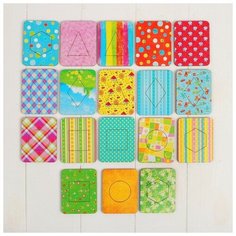 WoodLand Toys Досочки Сегена, 18 досок: 7 × 9 см