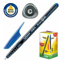 Ручка шариковая масляная MAPED (Франция) "Green Dark", синяя, трехгранная, узел 1 мм, линия письма 0,6 мм, 225430