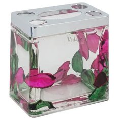 Стакан для зубных щеток Vidage Опавшие лепестки пластик цвет прозрачный