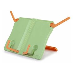 Подставка для книг юнландия, регулируемый наклон, прочный ABC-пластик, светло-зеленая, 237898