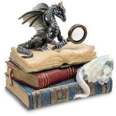 WS-844 Статуэтка Дракон на книгах Veronese
