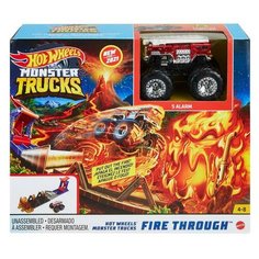 Игровой набор Mattel Hot Wheels Монстр-трак с главным героем Поединок с Саблезубым тигром GYL09