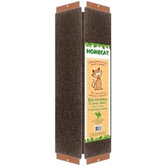 Когтеточка Homecat Венге угловая с кошачьей мятой для кошек (65 х 25 см)