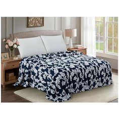 Покрывало Guten Morgen Шерпа жаккард Мирабелла, 150 х 200 см, синий