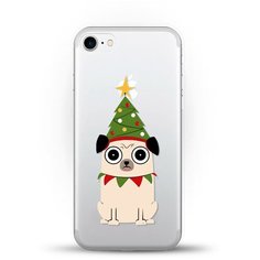 Силиконовый чехол новогодний "Елка-Пёс" на Apple iPhone 7 Andy & Paul