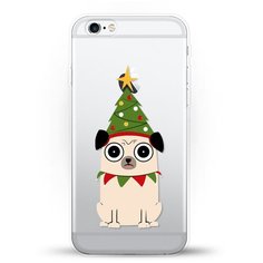 Силиконовый чехол новогодний "Елка-Пёс" на Apple iPhone 6/6s Andy & Paul
