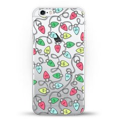 Силиконовый чехол новогодний "Гирлянда" на Apple iPhone 6/6s Andy & Paul