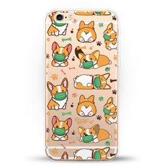 Силиконовый чехол Корги в масках на Apple iPhone 6/iPhone 6S Andy & Paul