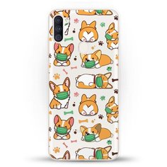 Силиконовый чехол Корги в масках на Samsung Galaxy A11 Andy & Paul