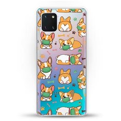 Силиконовый чехол Корги в масках на Samsung Galaxy Note 10 Lite Andy & Paul