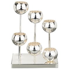 Подсвечник AGNESS серебристый