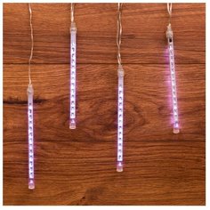 Гирлянда NEON-NIGHT Тающие сосульки, 4х14 LED, 20 см, 4 ламп, белый/прозрачный провод