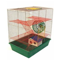 КГР вака Грызун № 4 с домиком и колесом 410*300*445