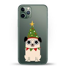 Силиконовый чехол новогодний "Елка-Пёс" на Apple iPhone 11 Pro Andy & Paul