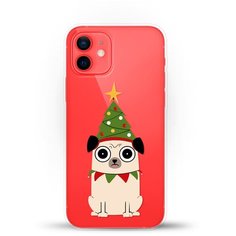 Силиконовый чехол новогодний "Елка-Пёс" на Apple iPhone 12 Andy & Paul