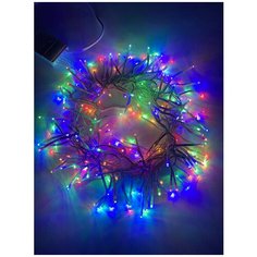 ЭРА ENIN - WM ЭРА Гирлянда LED Мишура 3.9 м белый провод, мультиколор, 220V (24/576) ERA