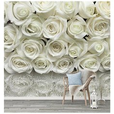 F10903 Фотообои Флизелиновые с виниловым покрытием, "Цветы " 300 x 270 см Barton Wallpapers