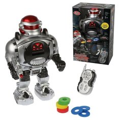 Робот р/у Наша Игрушка Защитник планеты, свет, русская озвучка, стреляет дисками, 12 штук