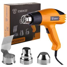 Строительный фен DEKO HG2000W, 2000Вт, 2 скорости, защита от перегрева