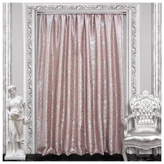 Портьеры Amore Mio RR 150 на ленте 270 см 1 шт. розовый