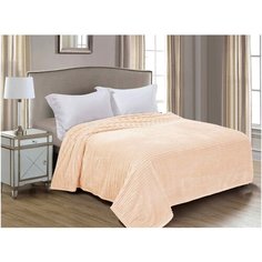 Покрывало Guten Morgen Фланель жаккард, 200 х 220 см, пудра