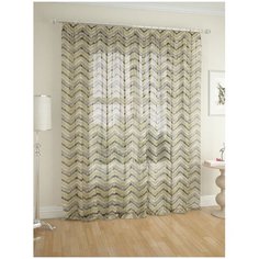 Тюль ARCO DORO P101-13 на ленте 260 см белый/коричневый